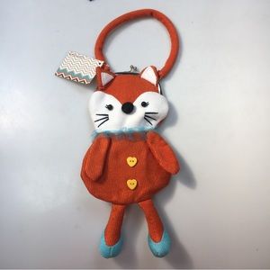 Orange Fox With Blue Coin Purse Bag Decoration Or Children Purse